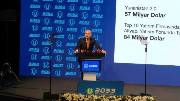 Ulaştırma ve Altyapı Bakanı Adil Karaismailoğlu 2053 Ulaştırma ve Lojistik Ana Planı programında konuştu