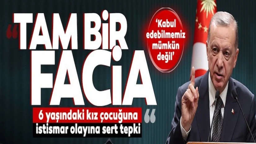 Altı yaşındaki kız çocuğuna istismara Erdoğan'dan sert tepki: Tam bir faciadır